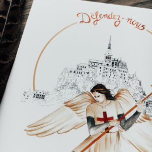 Illustration-de-Patrimoine-x-Atelier-de-lenfant-Jesus-Collaboration-_-Mont-St-Michle-abbaye-Saint-Michel-Arcange